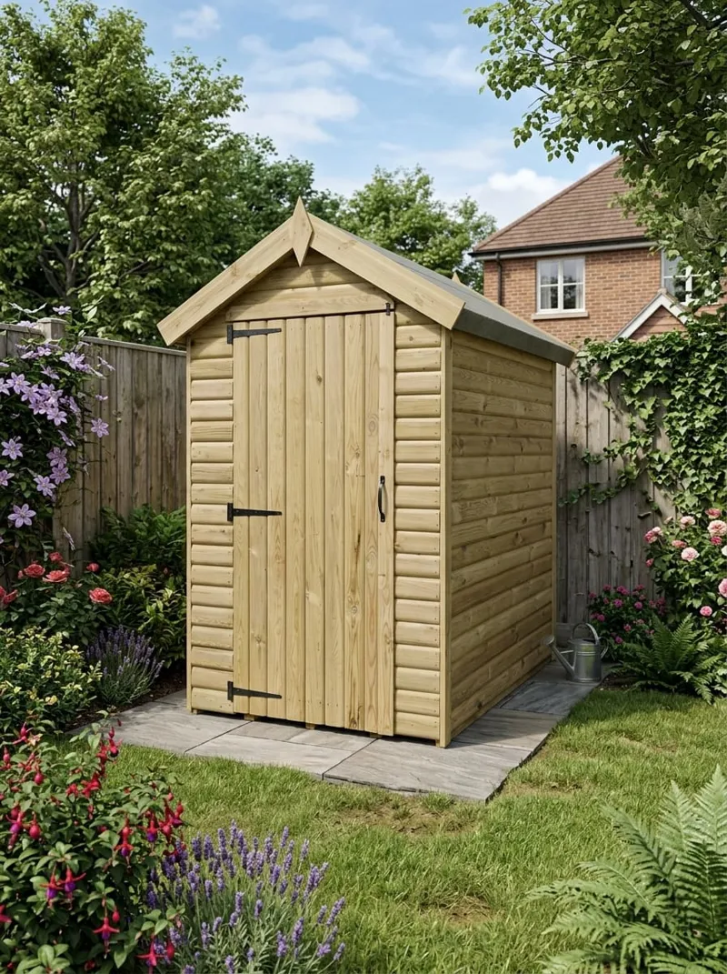 Apex garden shed