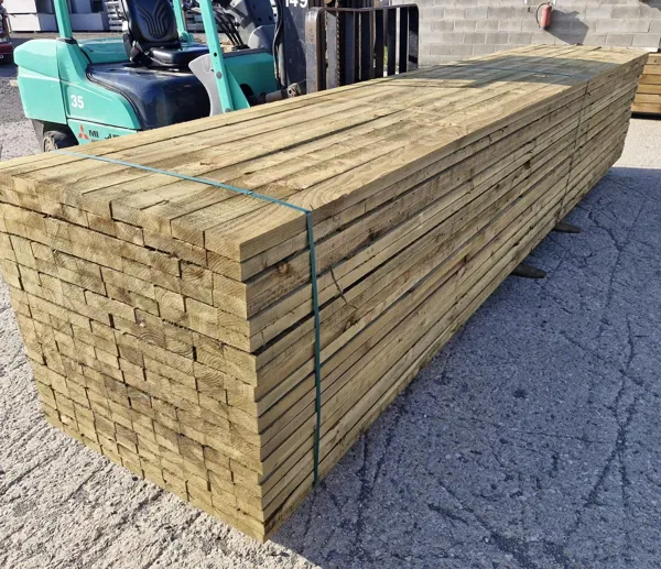 Fence rail 38 × 88 or 38 × 100 mm