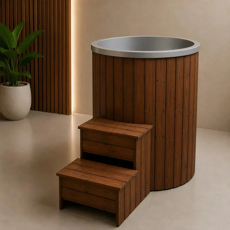 Round ice bath Mini, stainless steel