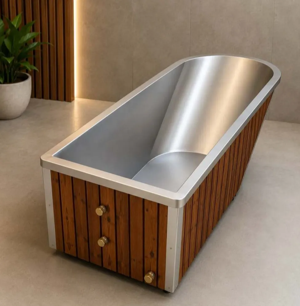 Lie-down ice bath, stainless steel
