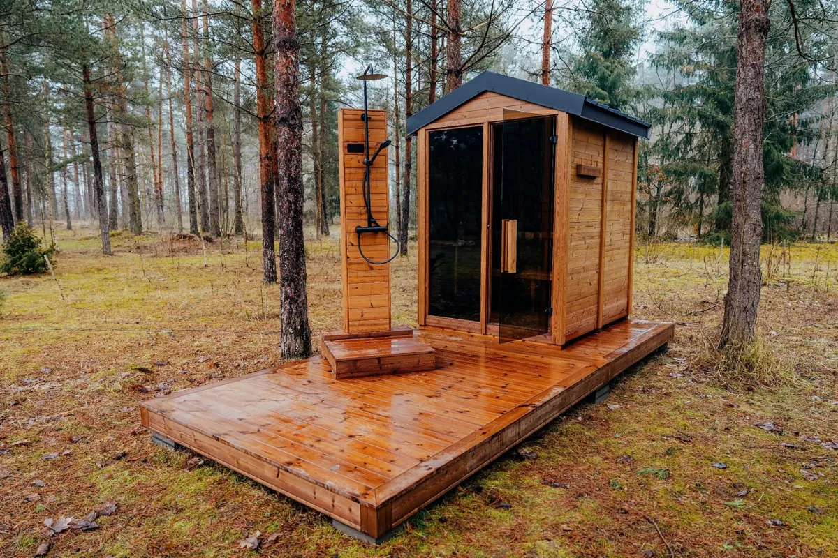 Thermowood sauna “Moti”, 2 × 1.6 m