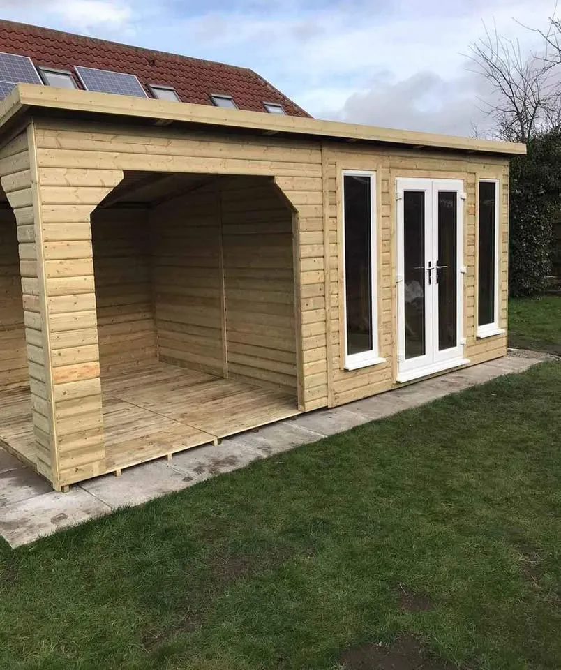 Summerhouse with seating area